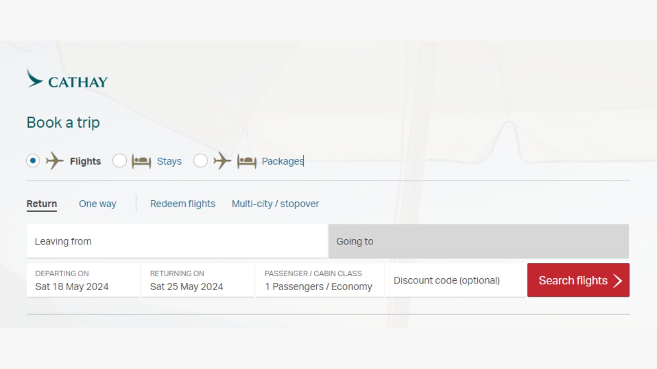 Cathay Pacific Airlines Low Fare Calendar